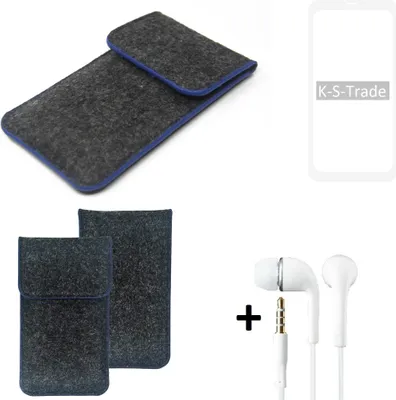 Produktbild von K-S-Trade Handy Schutz Hülle kompatibel mit OnePlus OnePlus 8 Schutzhülle Handyhülle Filztasche Pouch Tasche Case Sleeve Filzhülle dunkelgrau,
