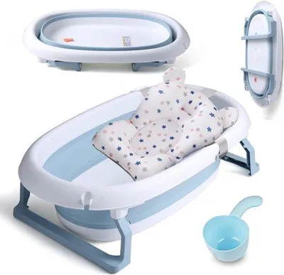 Obrázok produktu pre Skladacie detské vanička, 80 x 49 x 25 cm, modrá