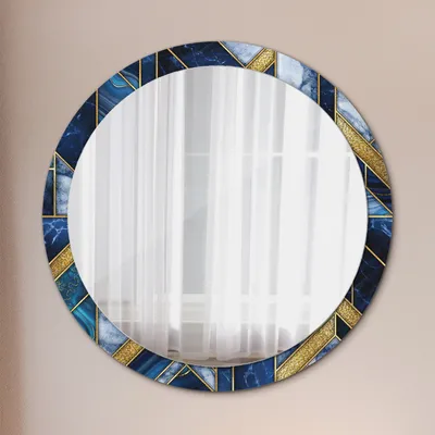Produktbild von Spiegel - Mirror zum Wandspiegel Schlafzimmer – Schminkspiegel- modern marmor- Ø100cm