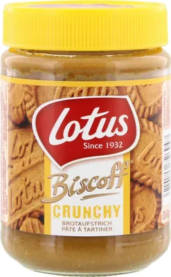 Produktbild von Lotus Biscoff Crunchy cremiger Brotaufstrich aus Karamellgebäck 380g