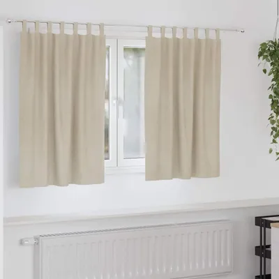 Zdjęcie produktu dla Zasłony zaciemniające 2 pcs Kremowy 140 x 140 cm Aksamit