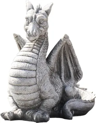 Produktbild von Kretakotta kleiner Glücksdrache Antiksteinguss H ca. 26 cm | KK-2017-18