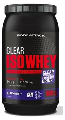Produktbild von Body Attack Clear Iso Whey 900g - Orange