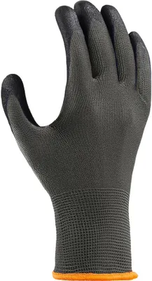 Produktbild von teXXor® Polyester-Strickhandschuhe POLYURETHAN BESCHICHTET, Grau/Grau
