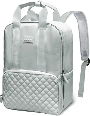 Produktbild von STILVORA Rucksack mit Laptopfach, Multifunktionaler Rucksack, Rucksack mit vielen Taschen, Alltagstauglicher Leichter Rucksack, Freizeitrucksack, Grau