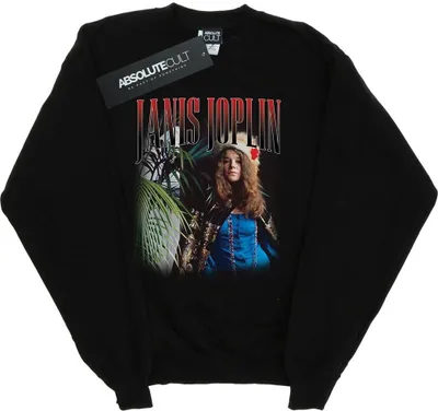 Produktbild von Janis Joplin - "Baron" Sweatshirt für Herren BI43540 (L) (Schwarz)