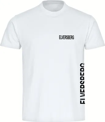 Produktbild von multifanshop Kinder T-Shirt - Elversberg - Brust & Seite, weiß, Größe 152