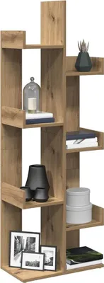 Obrázek produktu pro vidaXL Artisan dubová knihovna 48x25,5x140 cm materiál na bázi dřeva