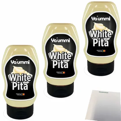 Produktbild von Ya´ummi White Pita 3er Pack (3x300ml Flasche) + usy Block
