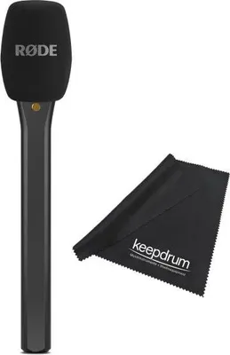 Produktbild von Rode Interview Micro Handadapter für Wireless Micro Schwarz mit Tuch