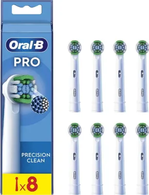 Zdjęcie produktu dla Oral-B | Precision Clean Brush Set | EB20RX-8 | Heads | For adults | Number of brush heads included 8 | White