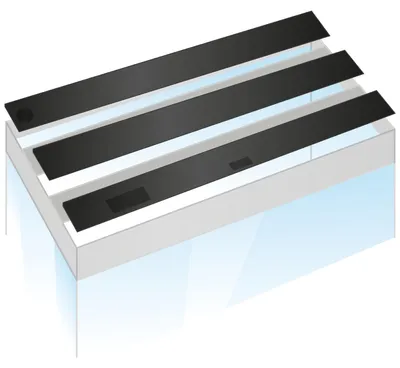 Produktbild von JUWEL Aquarium - Klappensatz 120/50 IV (3tlg.) - passend für Rio 300/350