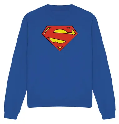 Imagen del producto de Sudadera uni de Superman, colección "New 52", para hombre/mujer, modelo TV41037 (talla S), color azul rey