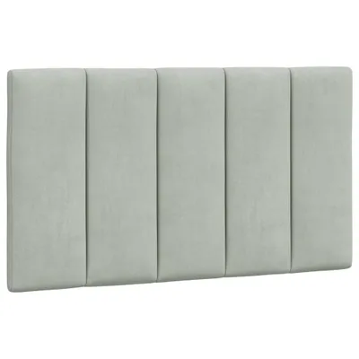 Obrázek produktu pro Polštář na čelo postele Hanko světle šedý 80 cm samet