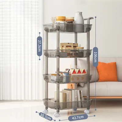 Produktbild von 360Home Küchenregal mobiler Wagen  Grau