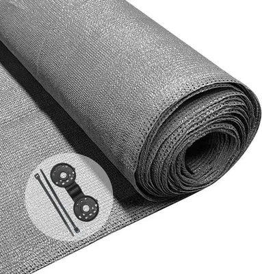 Obrázok produktu pre Siva HDPE mreža za senčenje, dimenzije 1,8 x 10 m, 75 % senčenje, UV odporna