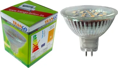Produktbild von 3er Set Leuchtmittel mit MR16 Fassung dimmbar 12 Volt 3000K warmweiß Glühlampe