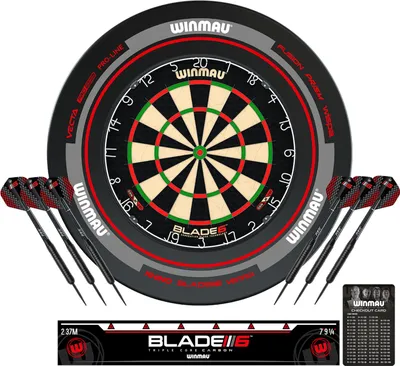 Produktbild von Winmau Dartboard / Dartscheibe "Blade 6" inkl. Zubehör-Set