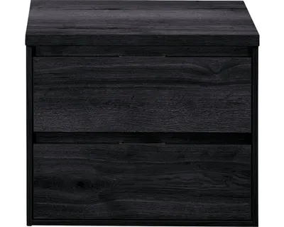 Produktbild von Sanox Waschtischunterschrank Porto BxHxT 70,2 x 58 x 50 cm Frontfarbe black oak mit Waschtischplatte