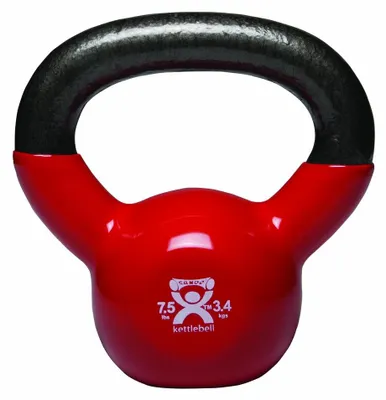 Produktbild von Cando® Kettlebell, Kugelhantel, 3,4 kg, rot