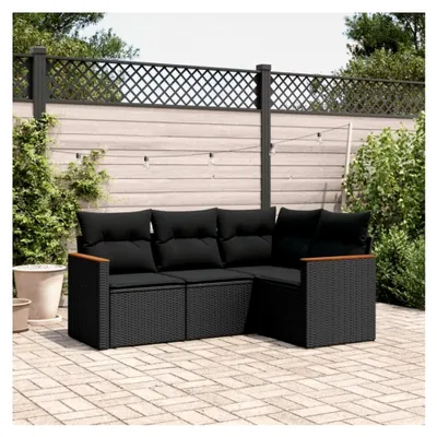 Produktbild von Ecklounge für den Balkon mit Stauraum, Gartenlounge, Rattan Sofa, Outdoor Sitzecke, Balkonmöbel