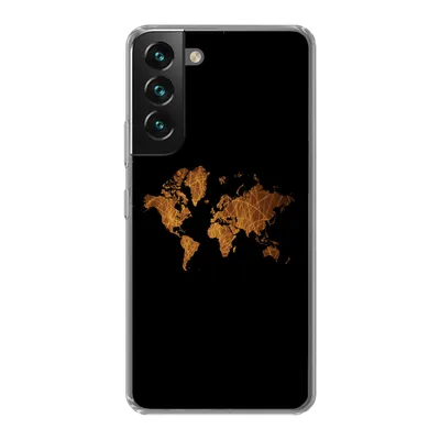 Produktbild von MuchoWow® Handyhülle Schutzhülle Hülle für Samsung Galaxy S22 Weltkarte - Schilf - Karte Silikon Softcase Handy Hülle - Mobiltelefonhülle