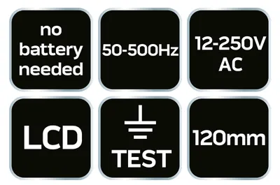 Obrázok produktu pre NEO TOOLS Bezkontaktná skúšačka napätia 12 až 250 V LCD