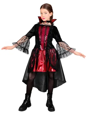 Produktbild von Vampirin Marinella Kostüm für Mädchen Kindergröße: 158