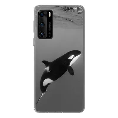 Produktbild von MuchoWow® Handyhülle Schutzhülle Hülle für Huawei P40 Orca - Wasser - Tiere Silikon Softcase Handy Hülle - Handytasche