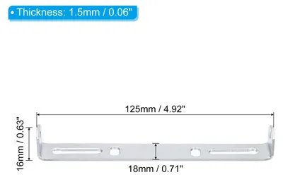 Produktbild von 125mm Lampenhalterung Decke Kit 2 Set Deckenhalterung Lampe Stahl Querleiste fš¹r Haus Bš¹ro H?ngeleuchte Wand mit Schraube Unterlegscheibe Muttern Kit