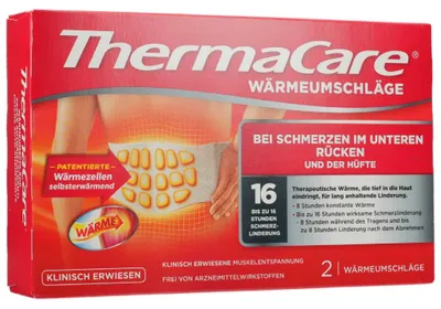 Produktbild von THERMACARE Rückenumschläge S-XL z.Schmerzlind. 2St PZN 06683796