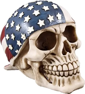 Produktbild von Bandana Totenkopf mit Amerika Flagge