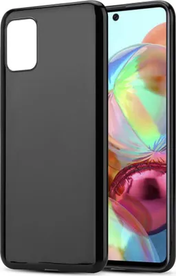 Image de Cadorabo Housse pour Samsung Galaxy A71 4G Housse de protection en noir Housse TPU silicone Cover Etui Case