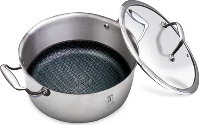 Productafbeelding van BerlingerHaus pan 20 cm - roestvrij staal - "Ewige Sammlung" met Eterna-coating - geschikt voor alle warmtebronnen, inclusief inductie en oven