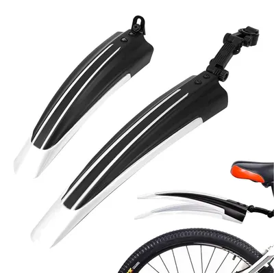 Produktbild von Fahrrad Schutzblech Set Vorne Hinten Weiß für 20-26 Zoll Räder