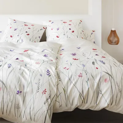 Produktbild von elegante Mako-Satin Bettwäsche-Garnitur Highlife Farbe weiss Größe 155x220+80x80