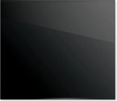 Produktbild von ALLboards Glas Herdabdeckplatte Schneidebrett SCHWARZ CLASSIC BLACK 52x60 cm Multi-Platte Arbeitsplatte Herdschutz Deko für Küchen Gehärtetes