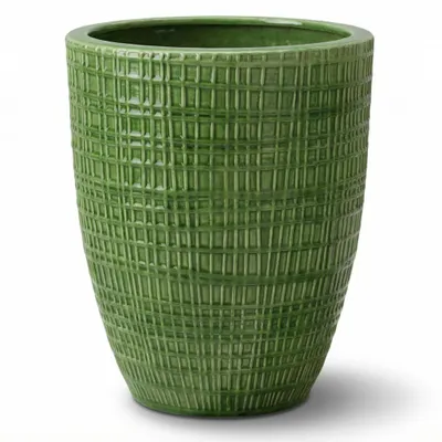 Zdjęcie produktu dla Doniczka ceramiczna Provencelia VERNE Jabłkowa zieleń, Ø41 cm x H55 cm, mrozoodporna