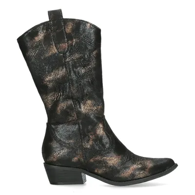 A single cowboy boot shown from the side against a white background.
