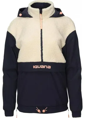 Produktbild von Iguana - "Neckra" Kapuzenpullover für Damen IG4544 (XL) (Polarnacht/Polarwolf Weiß/Mandelförmig)