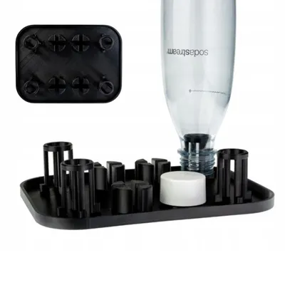 Zdjęcie produktu dla Czarny Ociekacz na Cztery Butelki Stojak Uchwyt do Soda Sodastream Saturator