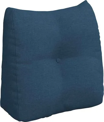 Zdjęcie produktu dla vidaXL Poduszka na plecy niebieska 45 x 24 x 50 cm tkanina