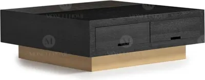 Produktbild von Couchtisch Beistelltisch Kaffeetisch Sofatisch Schwarz Tisch Metall