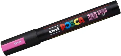 Productafbeelding van Fijnschrijver Uni Posca PC-5M, 1,8-2,5 mm, neonroze, verpakking met 6 stuks