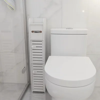 Obrázok produktu pre Biele kúpeľňové skrinky a nábytkové prvky vhodné do toalety a spálne