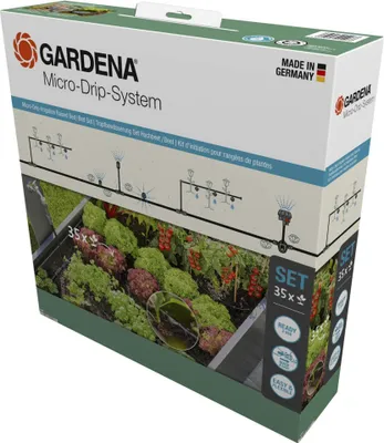 Produktbild von Gardena Micro-Drip-System Set Hochbeet/Beet (35 Pflanzen)