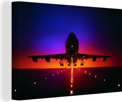 Produktbild von OneMillionCanvasses® - Leinwandbilder - 150x100 cm, Verschiedene Farben hinter dem Abflug, Wandbilder Kunstdruck Wanddekoration