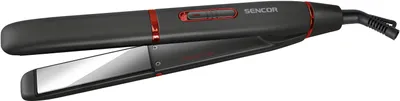 Obrázek produktu pro SENCOR SHI 1100BK Žehlička na vlasy, titanový povrch žehlících plochy, otočný o 360° zamezující kroucení a zamotávání, technologie pasivního ionizování, teplota: 220 °C, 45 W