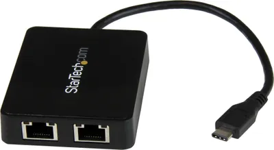 Zdjęcie produktu dla StarTech.com US1GC301AU2R, Przewodowa, RJ-45, USB, 5000 Mbit/s, Czarny