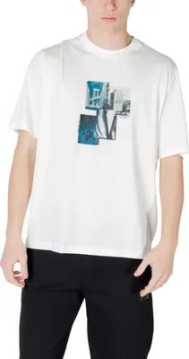 Produktbild von Armani Exchange T-Shirt mit Stadtgrafik, Weiß S